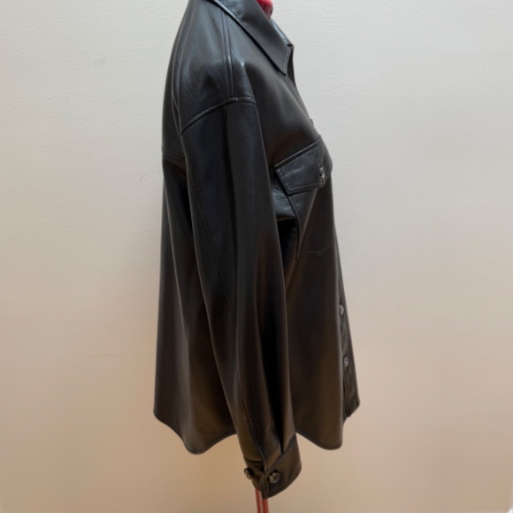 Wilfred Black Leather Jacket - Picture 4 of 14